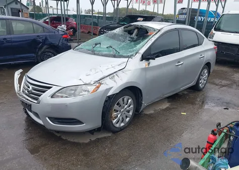 2014 Nissan Sentra Sv из США, поврежденный, VIN 3N1AB7AP0EY330501